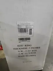 3” Memory foam mattress topper- king (B45)