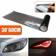 12" x 24" Gloss Light Black Smoke Vinyl Film Tint Headlight Taillight Wrap Cover (for: Isuzu)