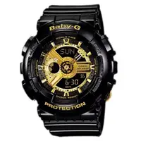 在飛比找ETMall東森購物網優惠-【CASIO 卡西歐】BABY-G 黑金率性風格BA-110