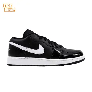 『Tide Shop 』Nike Air Jordan 1 Low 黑 漆皮 籃球鞋 男女鞋 553560-002