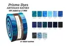 Robert Kaufman Batik 40PC Prisma Dyes Jelly Roll Open Waters 2.5" X WOF Fabric
