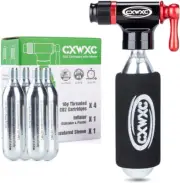 CO2 Inflator Kit with 6 X16G/ 25G CO2 Cartridges - Presta & Schrader Valve