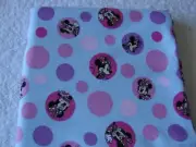 Minnie Pink Flannelette Cotton Fitted Cot Sheet Handmade