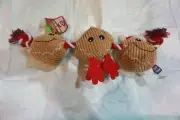 NWT MULTIPET DOG TOY HOLIDAY ROPE AND PLUSH COMBO 20"