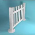 990h GATE Portable Fencing Events PVC Picket Fence White