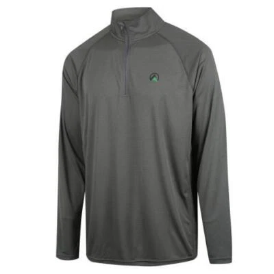 Ridgeline Mens Performance Qtr Zip Top Lead 3XL - RLCLSMLLD6