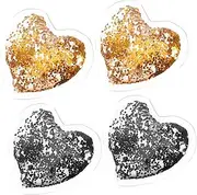 4pcs Reusable Eye Cooling Packs Eye Pads Heart-shape Gel Ice Pads for Eye Care Cooling Eye Gels for Dark Circles