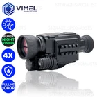 Digital Infrared Night Vision Monocular Camera 4X Optical Zoom Outdoor Recording