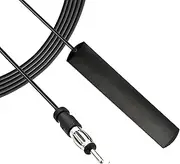 Car Radio Antenna Universal FM18 Car Radio Car Antenna Patch Windscreen Paste with 3 Metre Cable for Vehicle Car Truck SUV Radio Stereo Receiver Tuner, Windscreen Antenna with Reusable