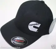 Cummins hat ball cap fitted flex fit flexfit stretch cummings dry black wicking!