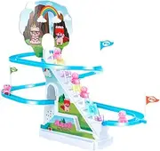 LRXIYODE 1set Electric Climbing Stairs Toy Musical Pig Track Plaything for Toddlers Engaging Animal Climbing Stairs Game to Creativity and Coordination