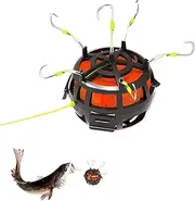 Reverse Bottom Bait Cage Fishing Hook, 360° Floating Bait Cage,360° Rotating Suspension, Compatible with Cubes, Pellets, Powdered-Baits, Baits System