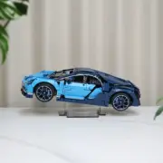 Acrylic display stand with engraving for LEGO Bugatti Chiron 42083