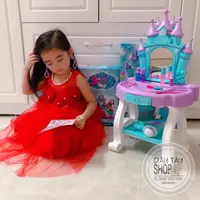 在飛比找蝦皮購物優惠-Elsa 大化妝桌女孩玩具 (真實照片)