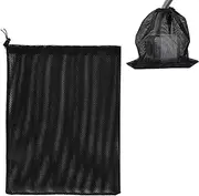 XINGSUI Pump Barrier Bag, Pump Filter Mesh Bag, Pond Pump Filter Bag, Pump Mesh Bag, Household Water Pump Filter Accessories (41*31cm, Black)