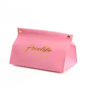 2Pcs Creative Desktop PU Leather Tissue Case Rectangular Hasp Pumping Paper Storage Box Container Car Home Napkin Holder Organizer