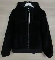 Lululemon Reversible Plush Fleece Jacket With Hood Size 10 Black BLK 75117