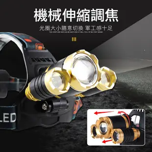 超強光 CREE燈珠 L2 T6 強光頭燈 露營 LED頭燈 釣魚頭燈 登山 照明燈 手電筒 頭燈 (4.3折)