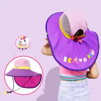 在飛比找momo購物網優惠-【lemonkid】加大帽檐防曬帽_粉紫獨角獸