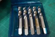 5 pcs Bath M10 x 1.5 HSG D6 3 Flute Helical Bottoming Taps
