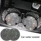2Pcs Car Accessories Bling Cup Holder Insert Coaster Mat Pad Car Interior Parts