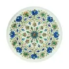 2' Marble Table Top Antique Malachite Corner Coffee Creative Inlay Stone h1