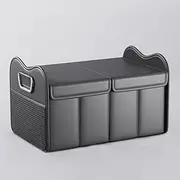 Collapsible Trunk Organizers for Toyota HiAce 2021 2022 2023 2024 2025, Spacious Multi Compartment Storage Box for Travel Groceries Camping,Black