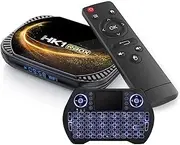 Android TV Box 4GB RAM 128GB ROM with Wireless Keyboard, S905X4 Quad-Core 64Bit Android Box, Support 2.4G/5.8Ghz WiFi 100 LAN BT 4.2 3D/6K Utral HD/H.265,4gb+128gb