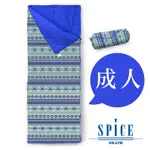 【SPICE】信封式 成人印花 防水 可拼接 睡袋 - 原住民圖騰