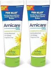Boiron Pain Relief Arnicare 4.2oz Gel (Pack of 2) - Soothing Relief - Muscle and Joint Pain, Muscle Soreness, Bruises, Swelling - Fragrance-Free
