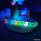 10/50Pcs Luminous Mini Duck Home Decor Resin Ornaments Fairy Garden