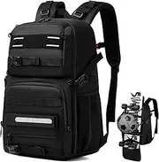 Skateboard Backpack, Laptop Backpack with USB Charging Port, RFID Anti-Theft Lock, Fits up to 15.6 Inch Laptop