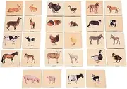 TickiT Domestic Animal Family Match - Set of 28 - Real Pictures - Animal Memory Game with Parents and Babies - Animal Matching Game for Toddlers - Develop Cognitive Skills and Critical Thinking