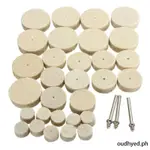 33PCS SOFT FELT POLISHING BUFFING WHEEL MIXED FOR ROTARY TOO