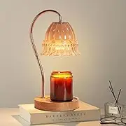 Jynzor Warmer Lamp for Jar Candles, Electric Candle Warmer with Timer, 2 Bulbs, Dimmable Wax Melter Light, Scented Candle Diffuser Lamp, Flameless Home, Candle Warmer