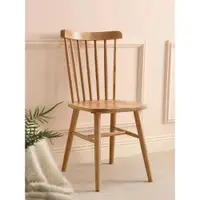 在飛比找ETMall東森購物網優惠-日式溫莎椅實木椅子設計師靠背咖啡廳白蠟木原木時尚簡約現代餐椅