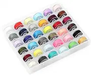 36 pcs Sewing Machine Threads & Bobbin Set - ShiningUU Universal Sewing Machine Accessories for Brother/Singer/Janome/Elna/Babylock Embroidery