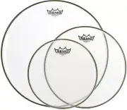 Remo Ambassador Clear 3-piece Tom Pack - 10/12/16 inch (5-pack) Bundle