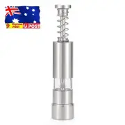 Single Hand Mini Salt Pepper Grinder Manual Built-in Spring for Home Camping BBQ