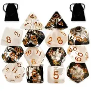 DND Dice Set 2 Pack Polyhedral D&D Dice Gorgeous Dice for Dungeons and Dragon...