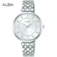 ALBA 雅柏 簡約時尚晶鑽腕錶/銀/32mm (Y121-X160S/ARX087X1)