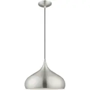 Livex Lighting 41173-66 Allison Mini Pendant Brushed Aluminum