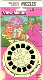 Walt Disney's Wuzzles 3d View-Master 3 Reel Packet SEALED