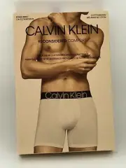 Calvin Klein Mens NB2688660 Reconsidered Comfort Red Boxer Brief - Large
