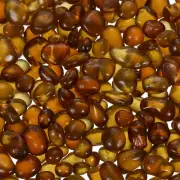 Glass Stones 453g/1 Lbs Glass Pebbles Marbles Beads Gem Stone(5-9 mm Dark Brown)