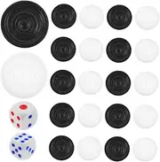 CORHAD Set of Checker Pieces for Replacement for Chess Set Board Game Accessory