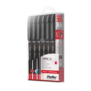 Pfeiffer uWrite Gel Red, Wallet of 6 Pens plus 2 FREE Refills
