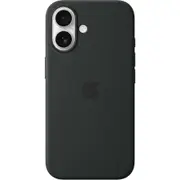Apple iPhone 16 Silicone Case with MagSafe - Black**