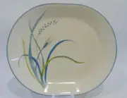❤️ 1 Corelle COASTAL BREEZE Serving PLATTER Oblong Plate Blue Green Sea Grasses