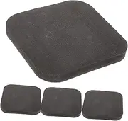 4Pcs Rubber Exercise Equipment Mats for Gym Floor Protection Noise Reduction Vibration Treadmill Pads for Home Fitness Durable and Easy